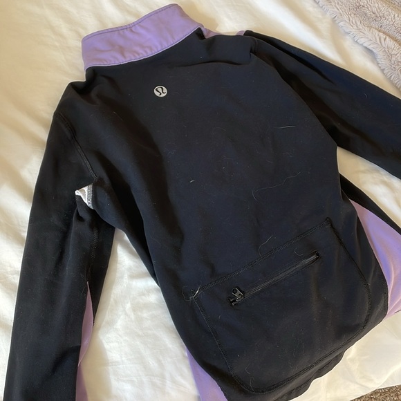 cute lululemon athletica black and purple zip up - Picture 2 of 3
